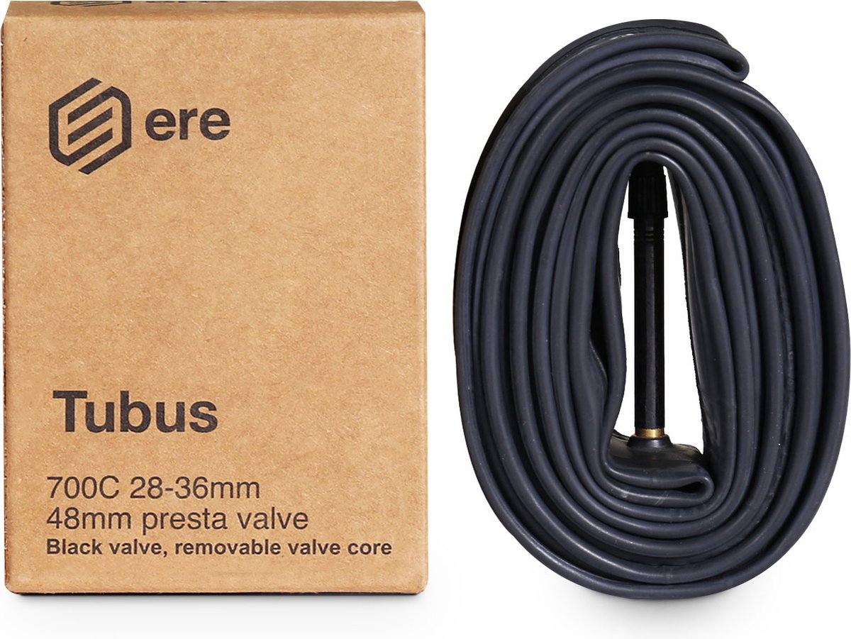 Ere Research Tubus Binnenband - Butyl - 700c x 28-38 - 28/38-622 - Presta-ventiel - 48 mm - Zwart