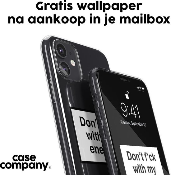 Case Company® - Coque Google Pixel 7A avec Cordon - My Energy - Coque de téléphone avec Cordon Zwart - Protection sur tous les côtés et sur le bord de l'écran