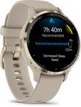 Smartwatch met slaapgegevens, toont 7u 40m aanbevolen.