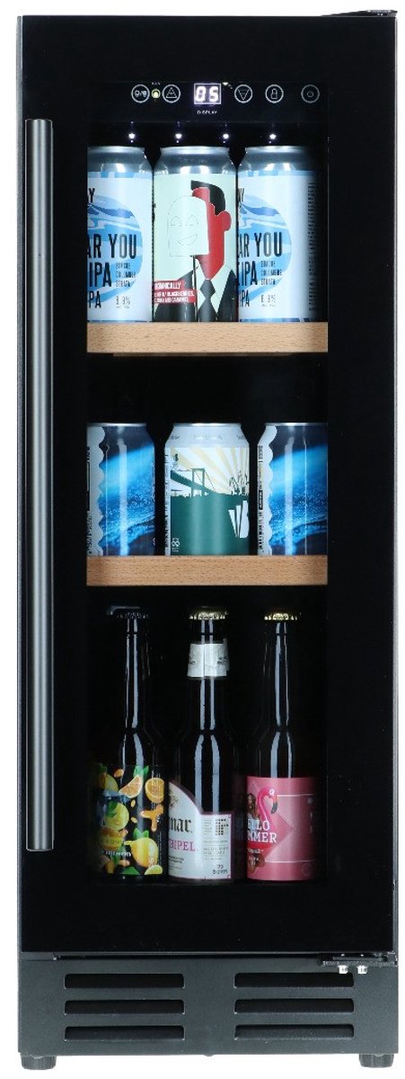 Bierkoelkast Melbourne - vol glazen deur - 48 flessen - Koelkast horeca - Bier koelkast voor Thuis - Flessenkoelkast- Drank koelkast - Bierkast