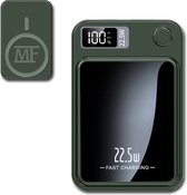 MultiFlient - PowerBank - MagSafe - Draadloze Oplader - Fast Charging - Groen - Draagbaar - Iphone - 10000 mAh - 22,5 Watt-Magnetisch & Draadloos – Voor iPhone 12/13/14