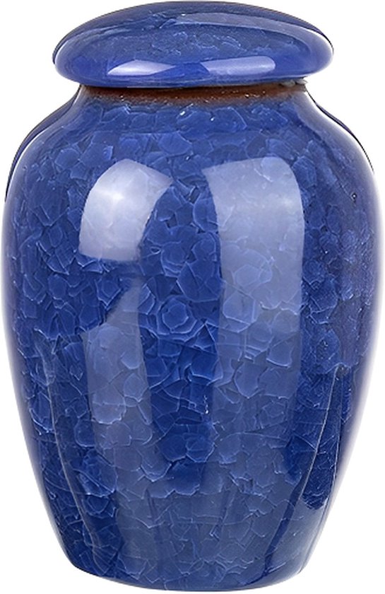 Luxe Begrafenis Urn 200 ML - Crematie Urn - Uniek - Voor Huisdieren of Menselijk As - Crematie As - Mini Urn - Decoratie Urn - Blauw