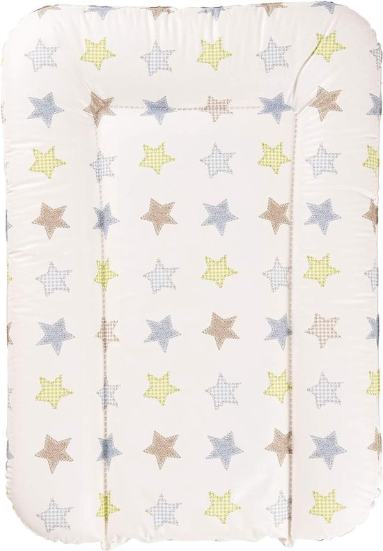 Geuther 5832 Aankleedkussen Lilly Fit: 52 x 75 cm Aankleedkussen geschikt voor Clarissa aankleedplank & andere aankleedtafels met opstaande rand en hoofdbescherming gemakkelijk wasbaar Punten