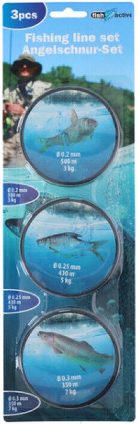 Fish Active vislijn - 3 Pack