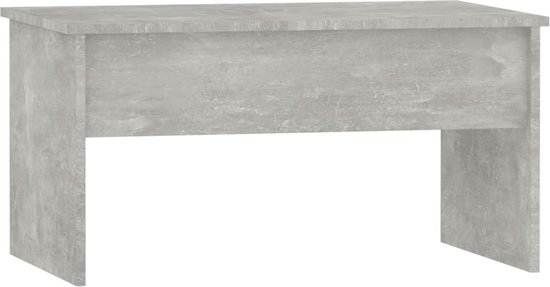 vidaXL - Salontafel - 80x50,5x41,5 - cm - bewerkt - hout - betongrijs