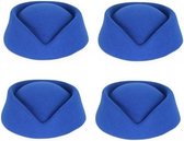 4x chapeaux bleu pour hôtesse de l'air - Habillage chapeaux / Chapeaux de carnaval Habillage accessoire