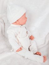 Mac Ilusion Gebreid Baby Pakje 3-dlg | BAS12 | Overslag | Natural | Prematuur | maat 44