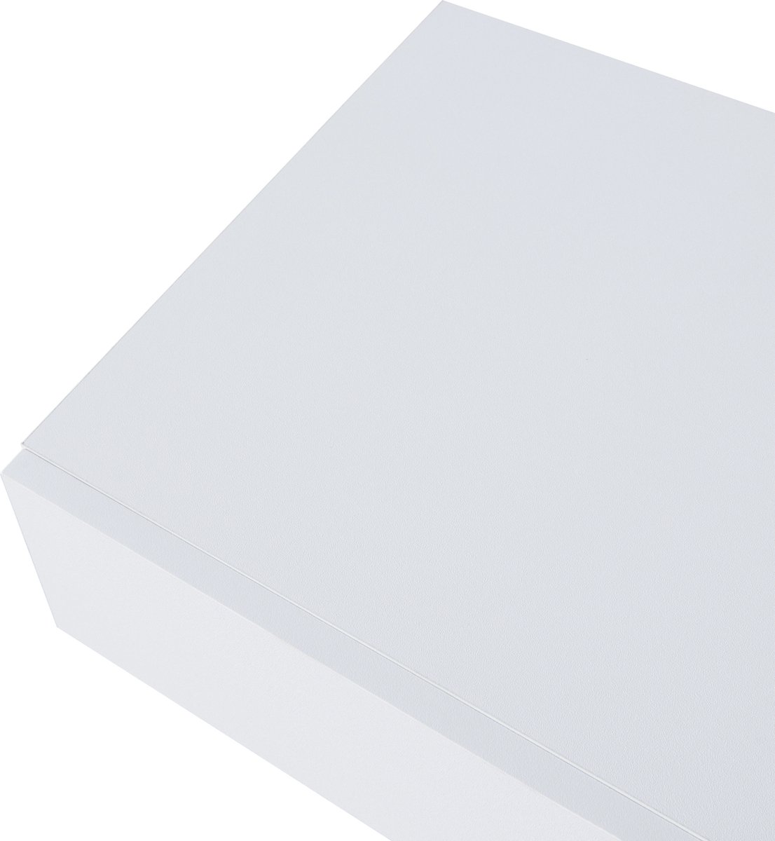 en.casa] Wandplank Karstula met 2 lades 80x35x12 cm wit