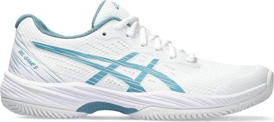 ASICS Gel-Game 9 Clay/Oc 1042A217-103, Femme, Wit, Chaussures de tennis, Taille : 41,5