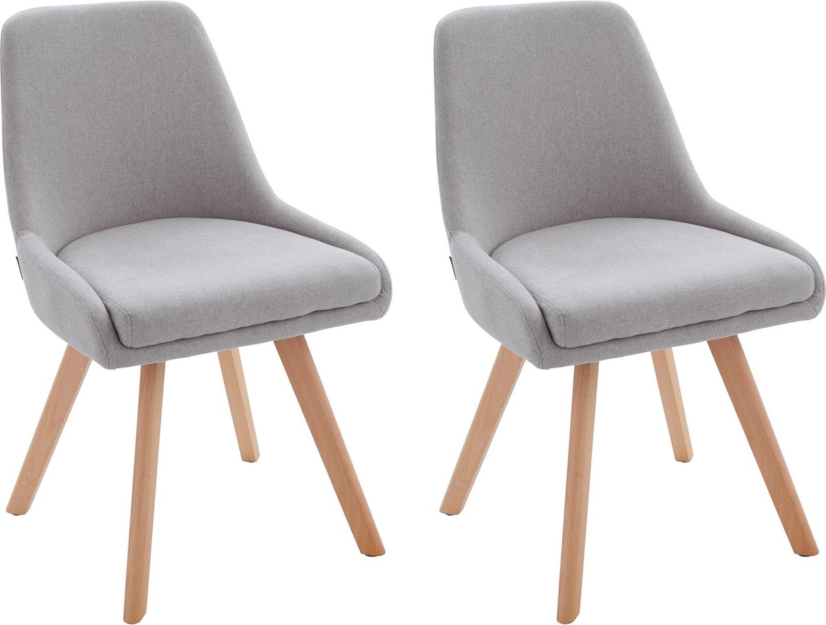 Notio Living Rudi-Stoel - 2 Pack - Lichtgrijs