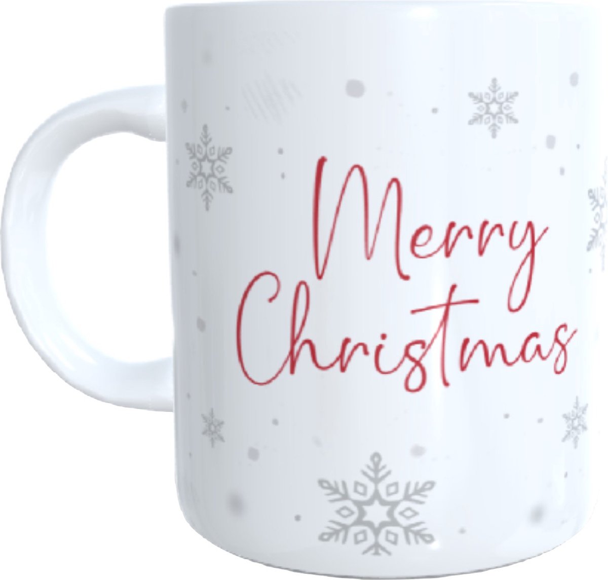 Bedrukte koffie beker - thee mok merry christmas - kerstman