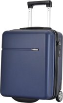 CabinOne EasyJet handbagagekoffer, 45 x 36 x 20 cm, 2 wielen, trolley, onder zitting, boordbagage, blauw, harde schaal handbagage koffer