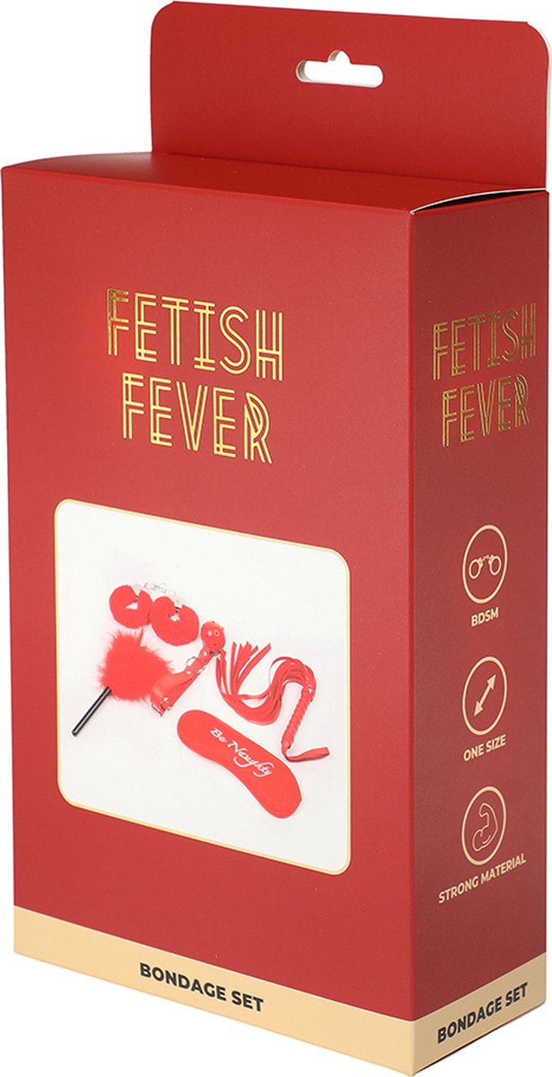 Goedkoopste Fetish Fever - Bondage Set - 5 stuks - Rood