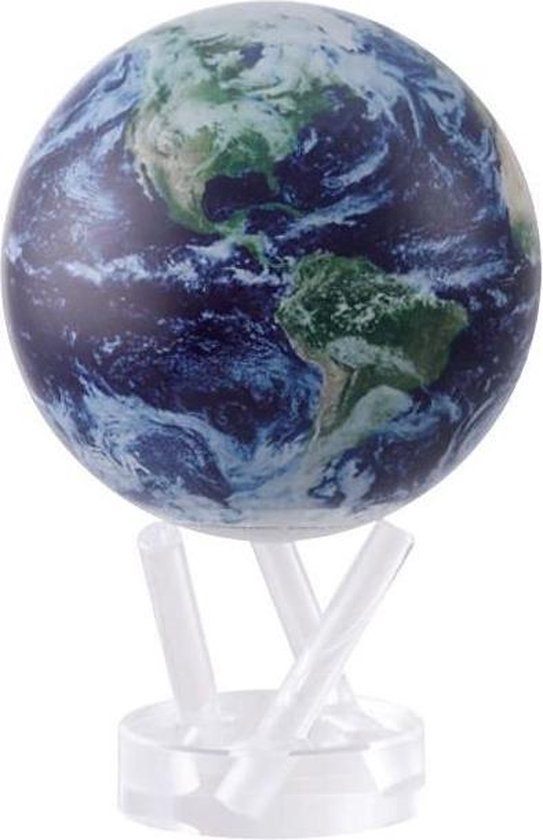 Mova wereldbol op zonne energie Ø 11,5 cm - Uitvoering - Satellietopname met wolken (STE-C)