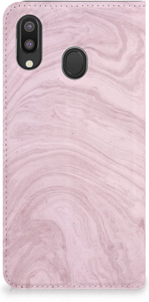 Samsung Galaxy M20 Standcase Marble Pink - Origineel Cadeau Vriendin
