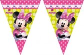 Disney Minnie Mouse vlaggenlijn themafeest 280 cm - Kinderfeestje partijtje feestslingers - Multi
