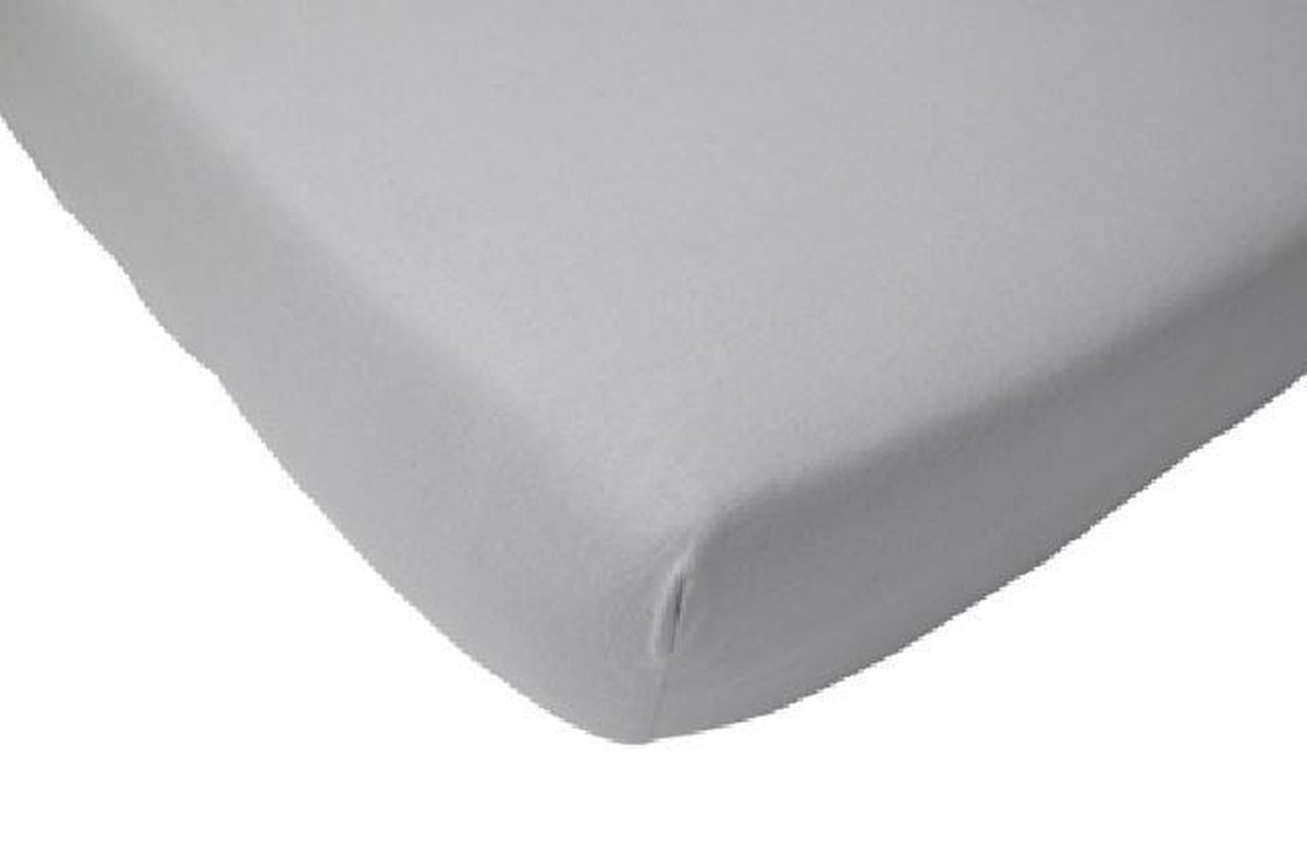 Jersey - 180 x 200/220 cm - licht Grijs hoek 30 cm