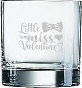Gegraveerde Whiskeyglas 38cl Little miss valentine