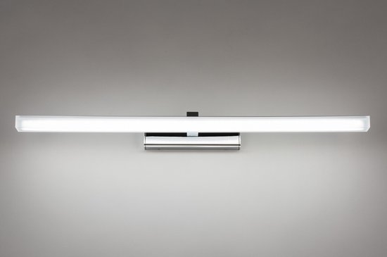 Lumidora Wandlamp 74408 - Voor binnen - MILAN - Ingebouwd LED - 12.0 Watt - 700 Lumen - 3000 Kelvin - Chroom - Metaal - Badkamerlamp - IP44