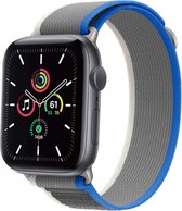 iMoshion Nylon Trail bandje geschikt geschikt voor Apple Watch Series 1 / 2 / 3 / 4 / 5 / 6 / 7 / 8 / 9 / SE - 38 / 40 / 41 mm - Blue Grey