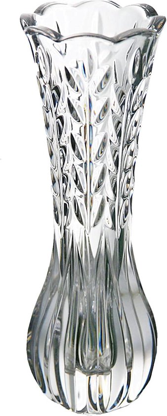 Onbreekbare glazen vaas elegante bladvorm transparante vaas geschikt voor woondecoratie, kantoordecoratie, bruiloft of cadeau (7