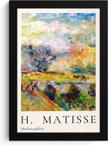Fotolijst inclusief poster - Posterlijst 20x30 cm - Posters - Matisse - Modern - Abstract - Landschap - Foto in lijst decoratie - Wanddecoratie woonkamer - Muurdecoratie slaapkamer