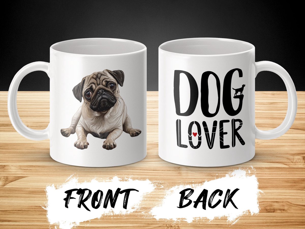 Mok Pug dog hond/ dog lover