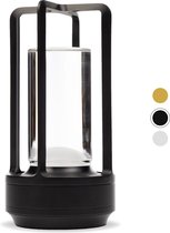 BandiO Kyoto Tafellamp Oplaadbaar – Draadloos en dimbaar – Krachtige 5200mAh batterij - Moderne touch lamp – Nachtlamp Slaapkamer – Zwart - Tuin verlichting