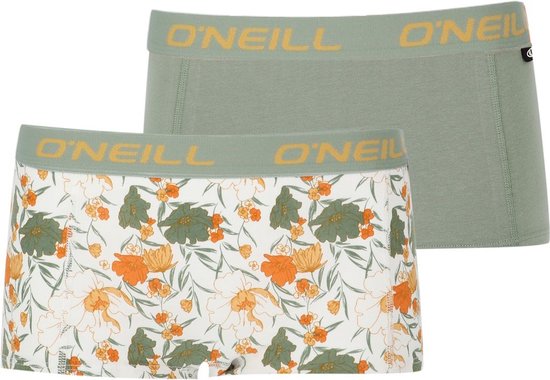 O'Neill dames boxershorts 2-pack - flower green - XL