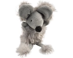 Duvoplus - Speelgoed Voor Dieren - Kat - Cushy Muis Met Grote Oren 13,5x8,5x6cm Grijs - 1st