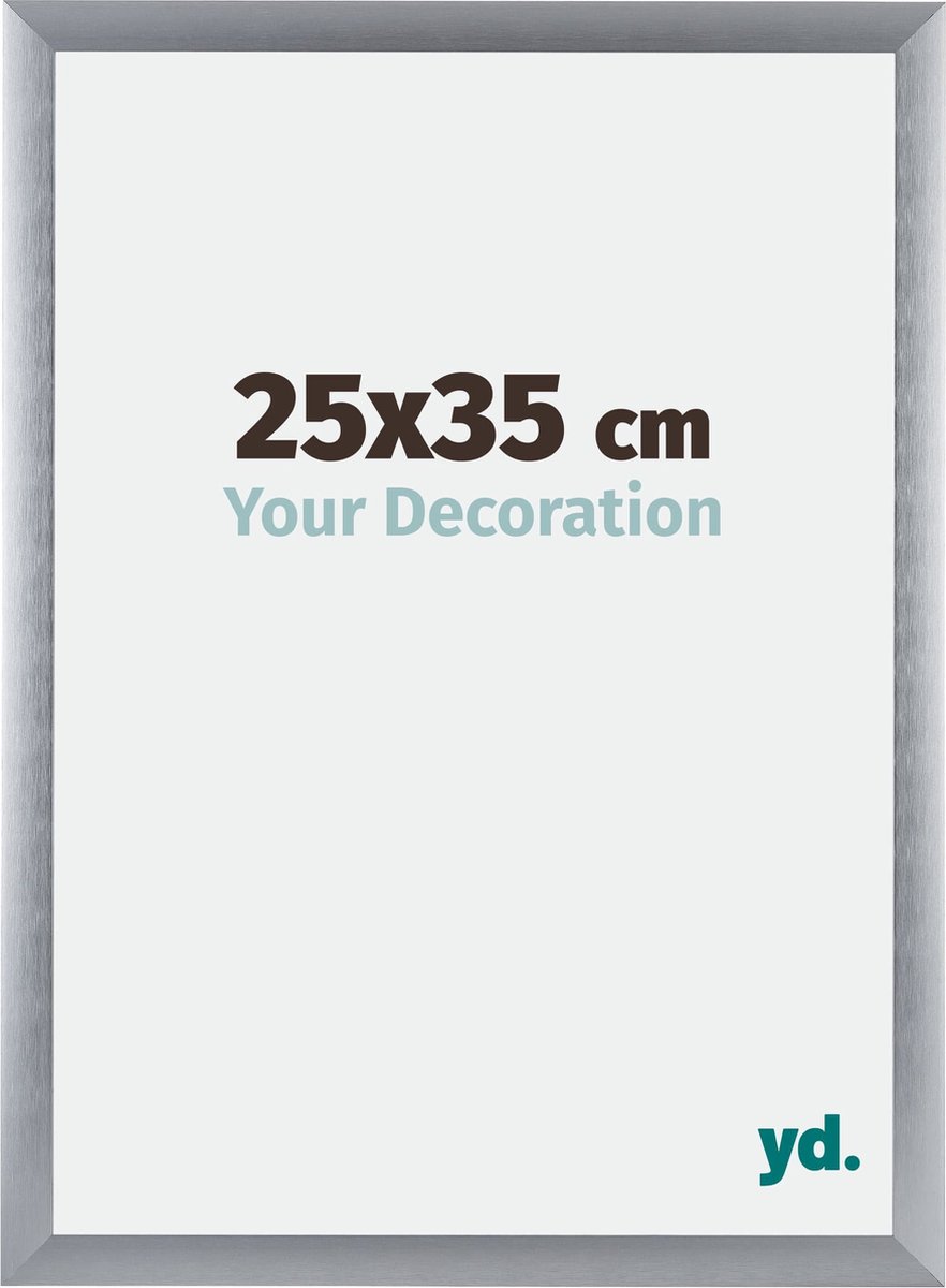 yd. Your Decoration - Fotolijst 25x35 cm - Aluminium - Zilver Geborsteld - Tucson