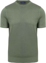 Suitable - Knitted T-shirt Groen - Heren - Maat M - Modern-fit