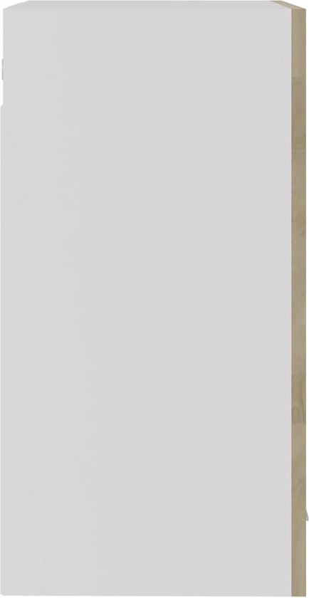 vidaXL Wandschoenenkast 60x18x60 cm bewerkt hout