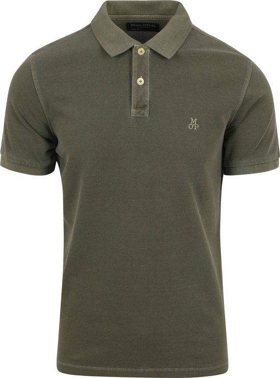 Marc O'Polo - Polo Faded Vert olive - Coupe moderne - Polo Homme Taille 3XL