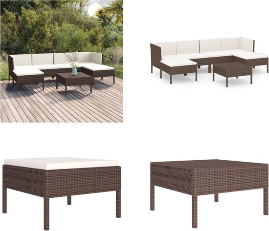 Outsunny 5-delige tuinmeubelset, rotan zitgroep, weerbestendig, metaal
