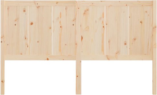 vidaXL Hoofdbord 205-5x4x100 cm massief grenenhout - Bedonderdeel - Inclusief Houtreiniger en verfrisser - vidaXL