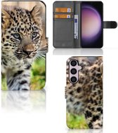 GSM Hoesje Geschikt voor Samsung Galaxy S24 Plus Beschermhoesje met foto Baby Luipaard