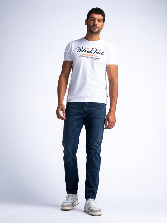 Petrol Industries - Heren Russel Regular Tapered Fit Jeans Roadrunner jeans - Blauw