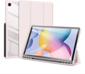 Dux Ducis Toby Samsung Galaxy Tab S6 Lite Housse Bookcase à trois volets Rose