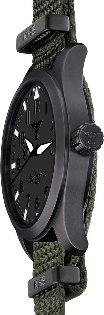 KHS - KHS.AIRBSXT.NSGO - Polshorloge - Airleader Black Steel XTAC - Heren