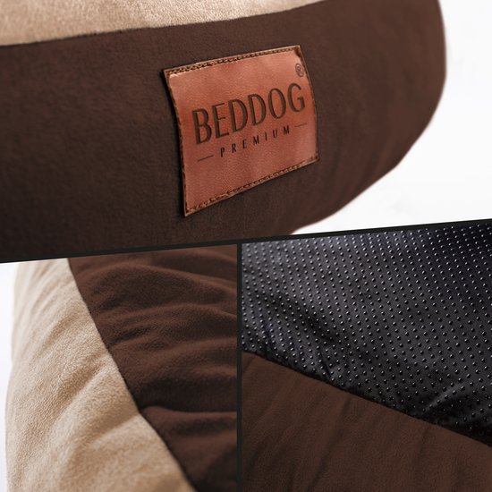 BedDog® Hondenmand TEDDY, Vierkant Hondenkussen, Grote Hondenbed Hondensofa Hondenhuis Met Afneembare Hoez Wasbaar Xxl Goudbruin 2857981680
