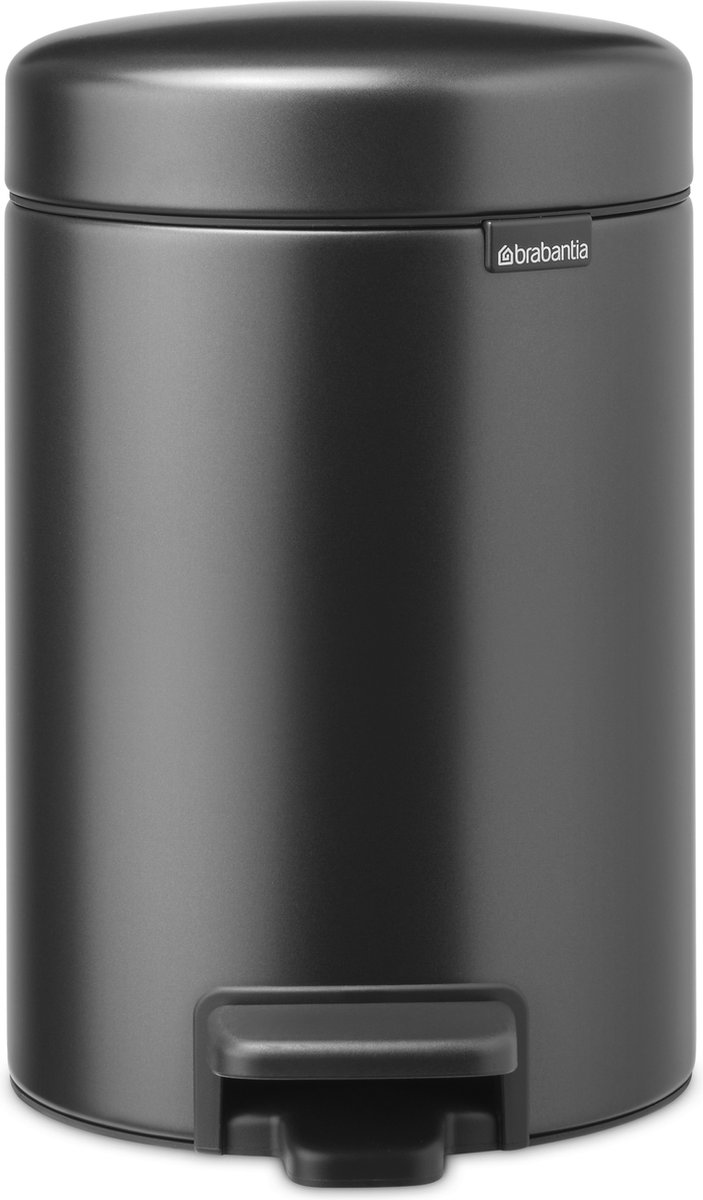 Goedkoopste Brabantia NewIcon Prullenbak - 3 liter - Confident Grey