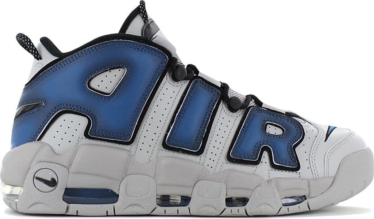 Nike Air More Uptempo 96 Heren Sneakers Basketbalschoenen Leer FD5573-001 Grijs