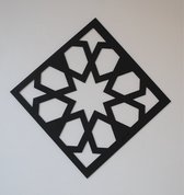 Geometrische wandpaneel type 11 - unieke wanddecoratie - 40 x 40 cm