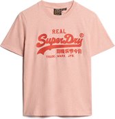 Superdry EMBROIDERED VL RELAXED T SHIRT Dames - Roze - Maat M