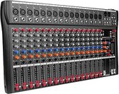 Mengpaneel dj - Mengpaneel mixer - Mengpaneel met versterker - Mengpaneel bluetooth - 16 kanalen