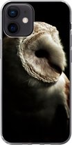 Telefoonhoesje Geschikt voor iPhone 12 hoesje - Uil - Vogel - Portret - Siliconen Telefoonhoesje