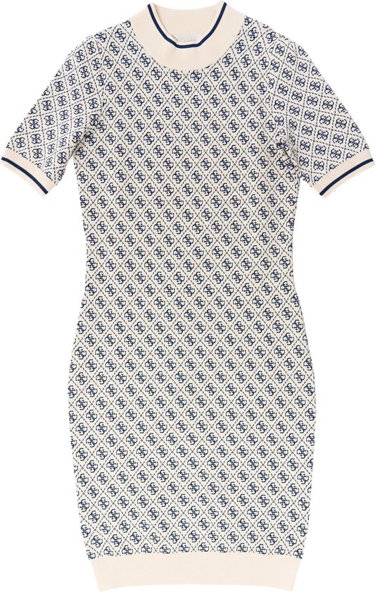 Guess SS Lise 4g Logo Sweater Dress Dames - Pearl Oyster and Caviar - Maat L