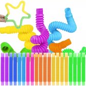 Kruzzel Tubes Sensoriels 20 Pièces - Jouets Colorés et Relaxants pour la Créativité
