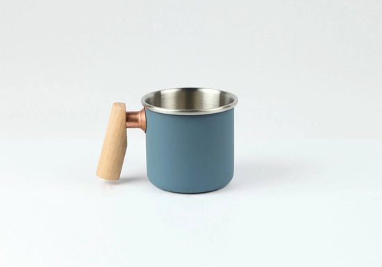 Camping mok - beker van roestvrĳ staal - Kalas Indigo blauw